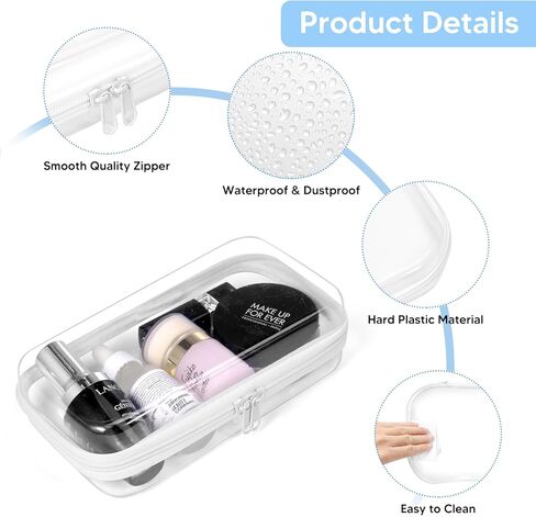3 قطع حافظة شفافة بسحاب للتخزين، حقيبة مستحضرات تجميل محمولة مقاومة للماء بسحاب، حافظة أقلام بلاستيكية شفافة، حقيبة أدوات الزينة، منظم السفر، صناديق تخزين الألعاب in Kuwait