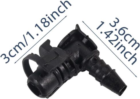 موصل أنابيب المياه لسخان Riloer، يستبدل 25195113، 25192905، 1336594، 55574685، متوافق مع Saturn Astra 1.8L 2008، متوافق مع Buick Encore 1.4L 2013-2021، قطعتان in Saudi Arabia