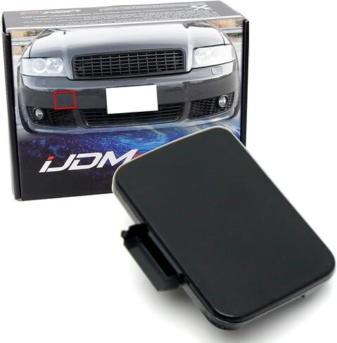 iJDMTOY Unpainted/Primed Front Bumper Tow Hook Cap Cover Replacement Compatible With Audi 2001-2005 B6 Model A4/S4 Standard Bumper in Saudi Arabia