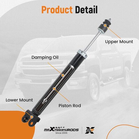 maxpeedingrods 2 قطعة ممتص الصدمات الخلفي لـ 2007-2017 Nissan Altima، 5637 استبدال الصدمات الخلفية in Saudi Arabia