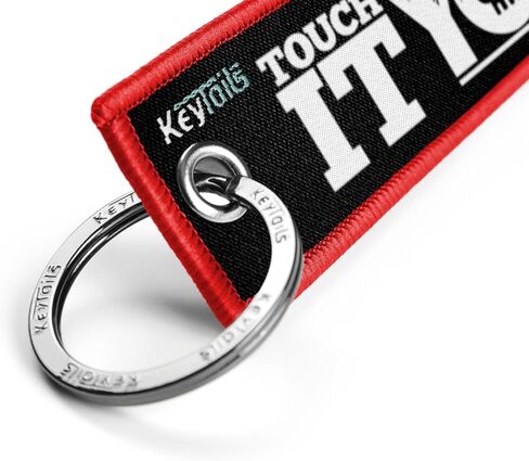 KEYTAILS Keychains, Premium Quality Key Tag for Motorcycle, Car, Scooter, ATV, UTV [Touch It You Die] in Kuwait