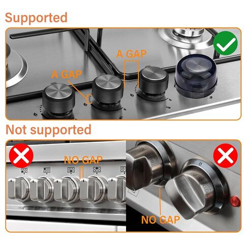 5-Pack Stove Knob Safety Covers,Upgraded Press Gas Stove Knob Locks,Durable Design Childproof Oven Knob Locks for Babies and Pets, Sticky and Easy to Install,Transparent in Kuwait
