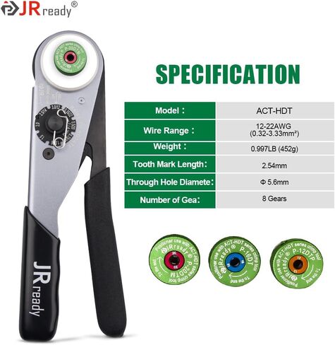 JRready 25Pcs ST2173 Deutsch Connectors Tool Kit, ACT-HDT Crimp Tool for Deutsch Size 12#16#20# Solid Contact Connectors with Deutsch Pin Removal Tools Kit for 4#8#12#16#20# Contacts in Kuwait