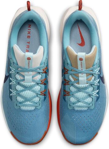 Nike Pegasus Trail 5 Men's Trail Running Shoes (DV3864-402, Denim Turquoise/Glacier Blue) Size 9 in Saudi Arabia