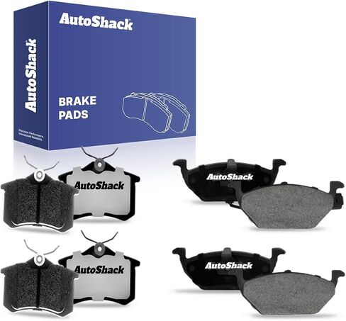 AutoShack Front & Rear Ceramic Brake Pad Set | Replacement for 2012-2015 Volkswagen Jetta | 8-PC in Saudi Arabia