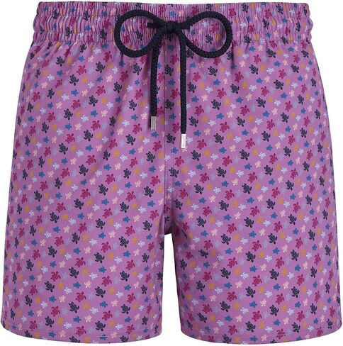 Vilebrequin Men Stretch Short Swim Trunks Micro Ronde Des Tortues Rainbow in Kuwait