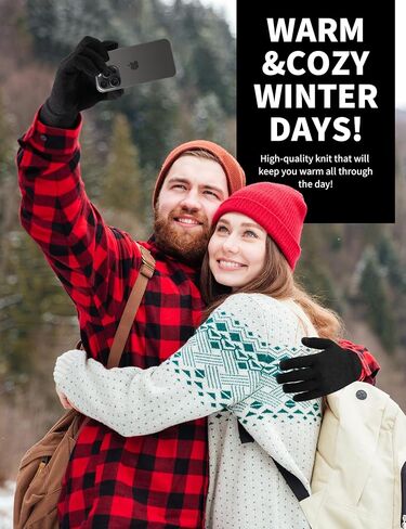 6 Pairs Winter Gloves Thermal Stretchable Knit Gloves Upgraded Touch Screen Warm Gloves for Men Women in Saudi Arabia