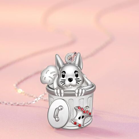 Possum Gifts 925 Sterling Silver Opossum Necklace Cute Animal Possum Jewelry Gifts for Women in Kuwait