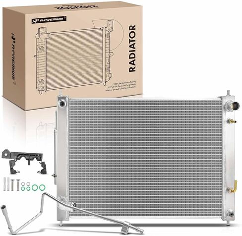 A-Premium Engine Coolant Radiator Assembly with Transmission Oil Cooler Compatible with Infiniti Q60 2014-2015, G37 2008-2013, Q40 2015, G25 2011-2012, G35 2007-2008 & Nissan 370Z, 2.5L 3.5L 3.7L in Saudi Arabia