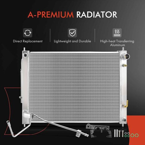 A-Premium Engine Coolant Radiator Assembly with Transmission Oil Cooler Compatible with Infiniti Q60 2014-2015, G37 2008-2013, Q40 2015, G25 2011-2012, G35 2007-2008 & Nissan 370Z, 2.5L 3.5L 3.7L in Saudi Arabia