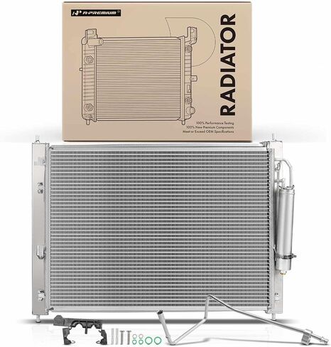 A-Premium Engine Coolant Radiator Assembly with Transmission Oil Cooler Compatible with Infiniti Q60 2014-2015, G37 2008-2013, Q40 2015, G25 2011-2012, G35 2007-2008 & Nissan 370Z, 2.5L 3.5L 3.7L in Saudi Arabia