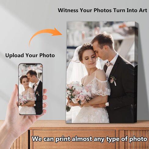 مطبوعات قماشية مخصصة مخصصة مع صورك ونصوصك، طباعة صور مخصصة، تحويل الصور إلى لوحة فنية جدارية ملفوفة مؤطرة مطبوعة رقميًا على القماش، هدايا لعائلة الحيوانات الأليفة 8x10 بوصة in Saudi Arabia