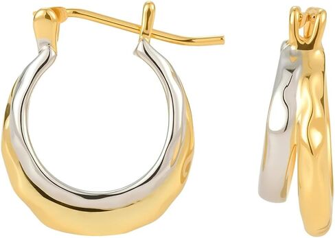 RENAIZ Dainty Lightweight Hoop & Stud Earrings for Women – 14K Gold Plated & Rhodium Plated, Minimalist Geometric Hypoallergenic Jewelry, Tiny Dainty Everyday Studs and Hoops in Kuwait