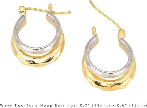 RENAIZ Dainty Lightweight Hoop & Stud Earrings for Women – 14K Gold Plated & Rhodium Plated, Minimalist Geometric Hypoallergenic Jewelry, Tiny Dainty Everyday Studs and Hoops in Kuwait