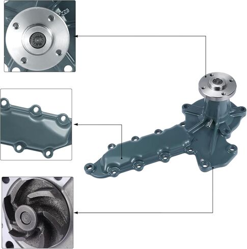 1G730-73030 Water Pump (C&U Bearing) OE Replacement For Kubota V2203-M V2403-M V2003MT V2203 V2403, 1G730-73035 1G730-73032 in Kuwait