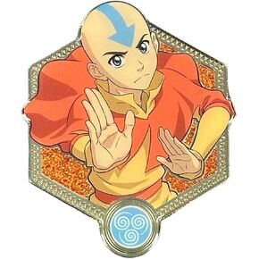The Last Airbender x Zen Monkey Studios: السلسلة الذهبية 2 - دبوس المينا القابل للتجميع من Aang in Saudi Arabia