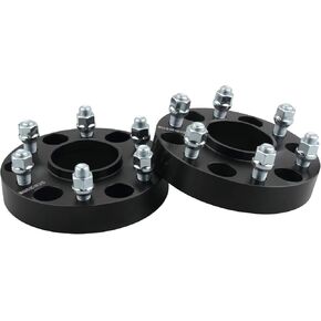 DCVAMOUS 4PC Black 6x5.5 Hubcentric Wheel Spacers 1.5 Inch with 14x1.5 Studs Compatible with Chevy GMC 6 Lug 6x139.7 for 1999-2022 Silverado Sierra 1500 | 1988-2022 Suburban Yukon | 2019-2022 RAM-1500 in Kuwait