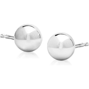Ross-Simons 14kt White Gold Ball Stud Earrings in Kuwait