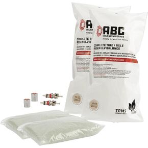 ABC Balancing Beads | Complete Tire, Wheel and Axle Assembly Balance for Off-Road Vehicles, Light Duty Truck Tires | DIY Kit with (4) 6oz Bags (24oz) Balancing Beads, (4) Valve Cores, (4) Caps in Kuwait