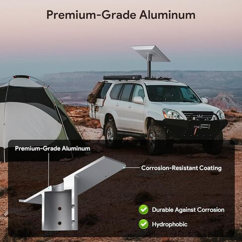 XLTTYWL Starlink Mini Mount, 0.47''-1.89'' Anti-Theft Mini Starlink Roof Rack Mount for Accessories Starlink Mini Dishy, Fits Star Link Mini Standard Pole RV,Caravans,Van Mobility in Kuwait