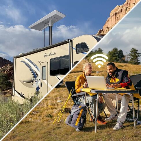 XLTTYWL Starlink Mini Mount, 0.47''-1.89'' Anti-Theft Mini Starlink Roof Rack Mount for Accessories Starlink Mini Dishy, Fits Star Link Mini Standard Pole RV,Caravans,Van Mobility in Kuwait