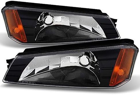 AKKON - زوج بديل لمصابيح إشارة الانعطاف لطراز Chevy Avalanche، طراز غطاء الجسم ذو الإطار الأسود in Saudi Arabia
