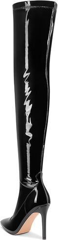 Castamere Womens Stiletto High Heel Pointed Toe Over The Knee Boots Side Zipper Party Sexy Thigh High Boots 3.9 Inches Heels in Saudi Arabia