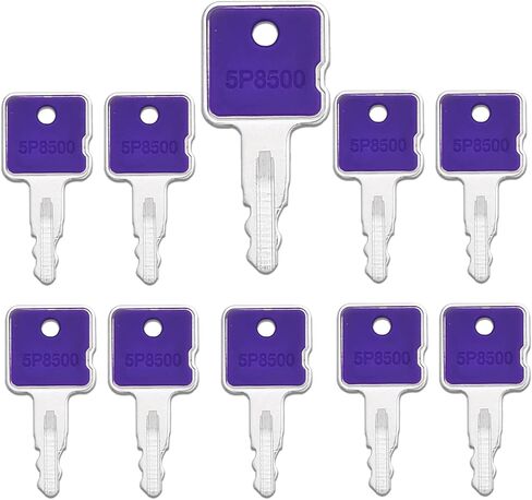 H806 Ignition Key 17001-00019 for Takeuchi Gehl Hitachi New Holland Case Mini Excavator Heavy Equipment Keys, Pack of 10 in Kuwait