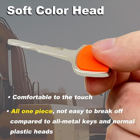 H806 Ignition Key 17001-00019 for Takeuchi Gehl Hitachi New Holland Case Mini Excavator Heavy Equipment Keys, Pack of 10 in Kuwait