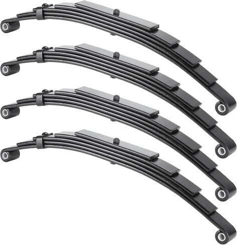 Youxmoto Trailer Leaf Springs 3500lbs for 7000lbs Axle- 6 Leaves Double Eye, 25-1/4" L, 1-3/4" Width, Fits SW6; Heavy Duty Steel Plate Springs, 2pcs in Saudi Arabia