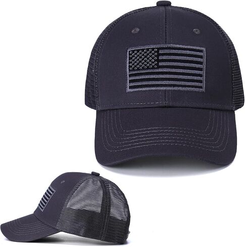 American Flag Hat, Adjustable Fit USA Baseball Cap for Men Women, Outdoor Ball Caps Mesh Snap Embroidered Cap in Saudi Arabia