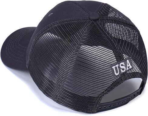 American Flag Hat, Adjustable Fit USA Baseball Cap for Men Women, Outdoor Ball Caps Mesh Snap Embroidered Cap in Saudi Arabia