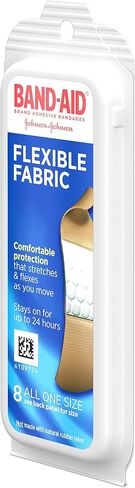 Band-Aid Brand Flexible Fabric Adhesive Bandages for Wound Care & First Aid, Assorted Sizes, 100 ct in Saudi Arabia