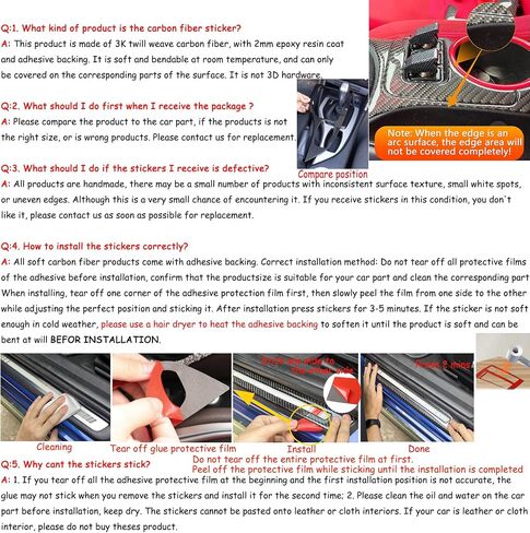 Glossy Red Carbon Fiber Fit for Toyota Corolla 2020-2025 2021 2022 2023 2024 Accessories Car Air Conditioning Button Knob Panel Cover Interior Trim Sticker Cover Interior Trim Sticker C in Saudi Arabia