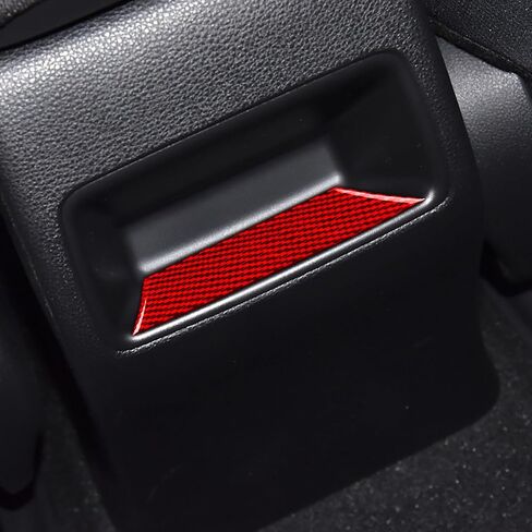 Glossy Red Carbon Fiber Fit for Toyota Corolla 2020-2025 2021 2022 2023 2024 Accessories Car Air Conditioning Button Knob Panel Cover Interior Trim Sticker Cover Interior Trim Sticker C in Saudi Arabia