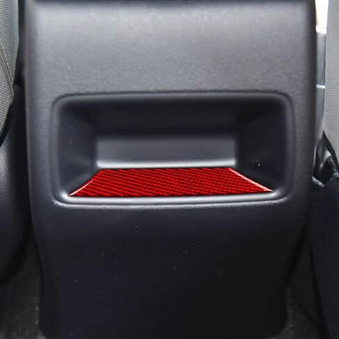 Glossy Red Carbon Fiber Fit for Toyota Corolla 2020-2025 2021 2022 2023 2024 Accessories Car Air Conditioning Button Knob Panel Cover Interior Trim Sticker Cover Interior Trim Sticker C in Saudi Arabia