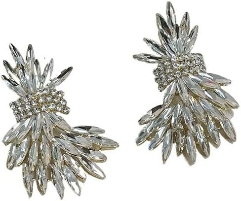 Personalized European And American Niche Design Full-diamond Wheat Ear Wing Earrings in Saudi Arabia