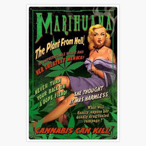 Reefer Madness Sticker Bumper Sticker Vinyl Decal 5" in Saudi Arabia