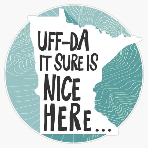 Minnesota Nice Sticker Vinyl Waterproof Sticker Decal Car Laptop Wall Window Bumper Sticker 5" in Saudi Arabia