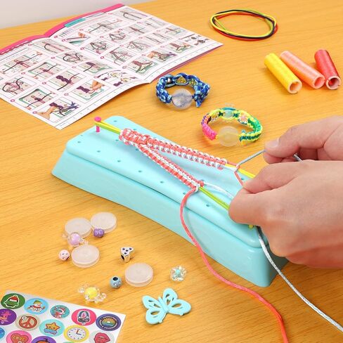 مجموعة QXHOL Knit Hat Scarf Knitting Loom Kit - مجموعة أدوات يدوية للمبتدئين، اصنع قبعات وأوشحة مخصصة وأفكار هدايا عيد الميلاد للفتيات والفتيان، ألعاب للأطفال من سن 6 7 8 9 10 11 12 in Kuwait