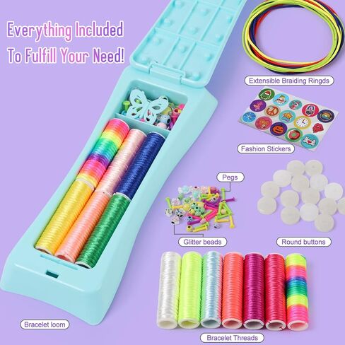 مجموعة QXHOL Knit Hat Scarf Knitting Loom Kit - مجموعة أدوات يدوية للمبتدئين، اصنع قبعات وأوشحة مخصصة وأفكار هدايا عيد الميلاد للفتيات والفتيان، ألعاب للأطفال من سن 6 7 8 9 10 11 12 in Kuwait