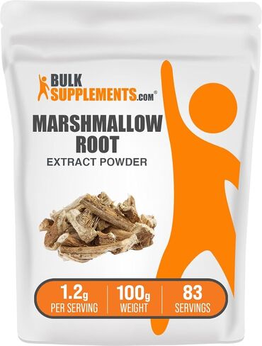 BulkSupplements.com مسحوق مستخلص جذر الخطمي - مكمل جذر الخطمي، مكمل عشبي - خالي من الغلوتين، 1.2 جرام لكل وجبة، 250 جرام (8.8 أونصة) (عبوة من قطعة واحدة) in Saudi Arabia