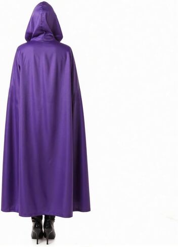 Raven Cosplay Costume Deluxe Jumpsuit Cloak Belt Suit Women's Halloween Cosplay Costume Purple in Saudi Arabia