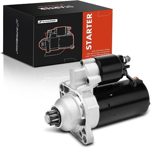 A-Premium Starter Motor Compatible with Volkswagen Jetta 1996-2005, Passat 1994-1997, Beetle 1998-2006, Cabrio 1995-1997, 12V 2.0KW 10-Teeth Clockwise, Replace# 1003308 in Saudi Arabia