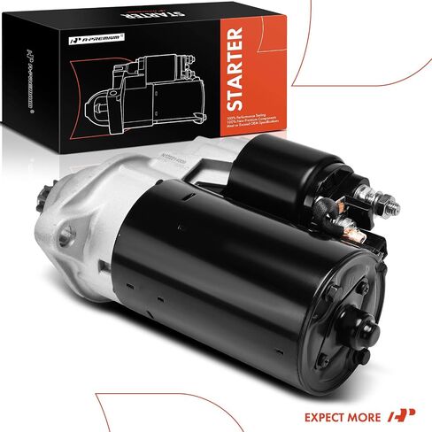 A-Premium Starter Motor Compatible with Volkswagen Jetta 1996-2005, Passat 1994-1997, Beetle 1998-2006, Cabrio 1995-1997, 12V 2.0KW 10-Teeth Clockwise, Replace# 1003308 in Saudi Arabia