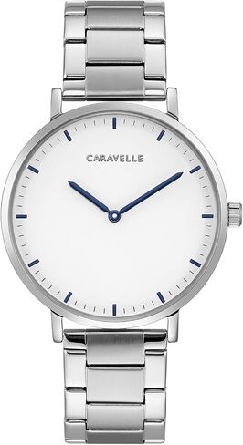 Caravelle min/Max Quartz Mens Watch, Stainless Steel in Saudi Arabia