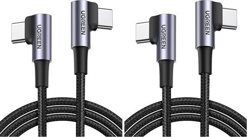 UGREEN Right Angle USB C to USB C Cable, 60W USB C Fast Charging Cable 90 Degree Compatible with iPhone 15/15 Plus/15 Pro, MacBook Pro, iPad Pro, Samsung Galaxy S24/S23, Google Pixel 8/7, 3.3FT in Saudi Arabia
