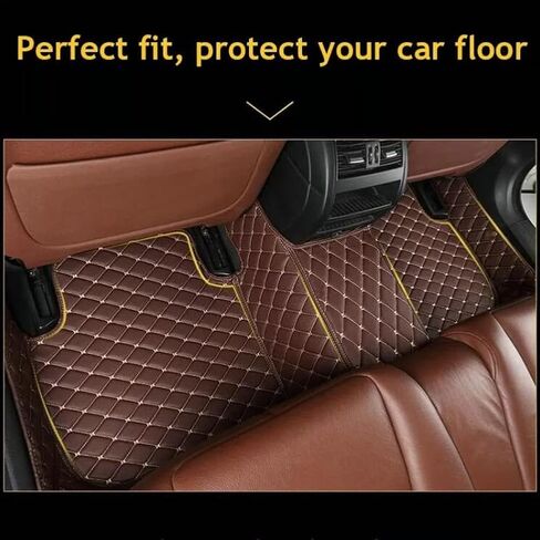 Customized Car Floor Mats for SUV Sedan Coupe Sports Car All Weather Full Coverage Personalized Waterproof Automotive Carpet Full Protection Floor Liners Black in Saudi Arabia