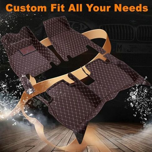 Customized Car Floor Mats for SUV Sedan Coupe Sports Car All Weather Full Coverage Personalized Waterproof Automotive Carpet Full Protection Floor Liners Black in Saudi Arabia