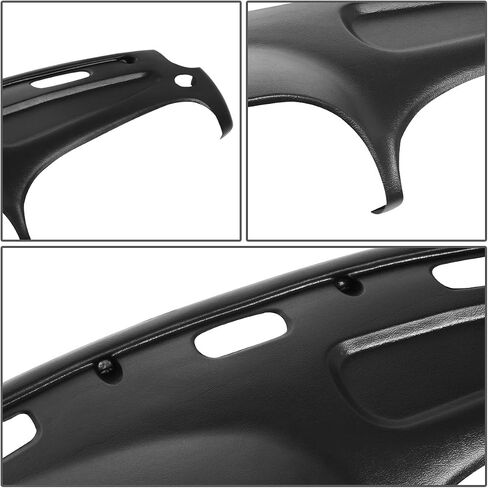 Auto Dynasty Black ABS Dashboard Cap Bezel Cover Overlay Compatible with Dodge Ram Truck 1500 2500 3500 98-02 in Saudi Arabia